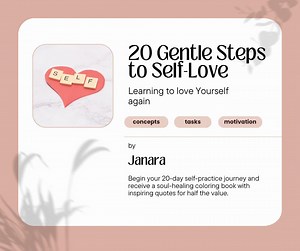 20 Gentle Steps to Self-love. Learning to Love Yourself Again. - Etsy