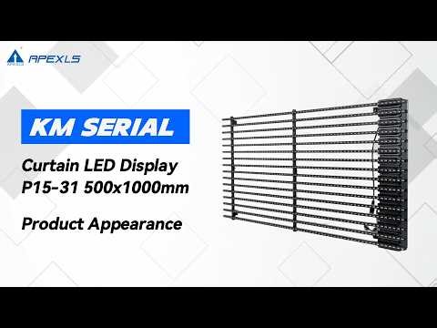 KM Series Curtain LED Display / Outdoor Grid LED Screen