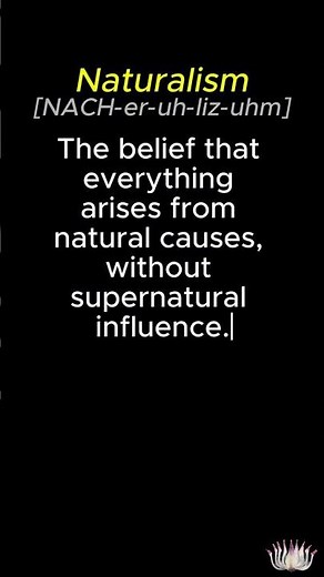 Naturalism - Theology, one word at a time