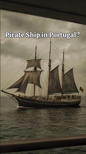 Real-Life Pirate Ship Spotted in Lisbon! | Epic Sailing Adventure on the Tagus River #lisbon