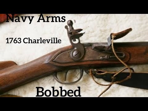 Bobbed Navy Arms 1763 Charleville musket w/ range clips