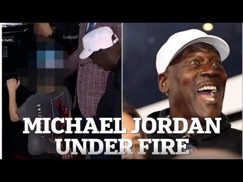 Michael Jordan 'inappropriately touches child' at NASCAR event