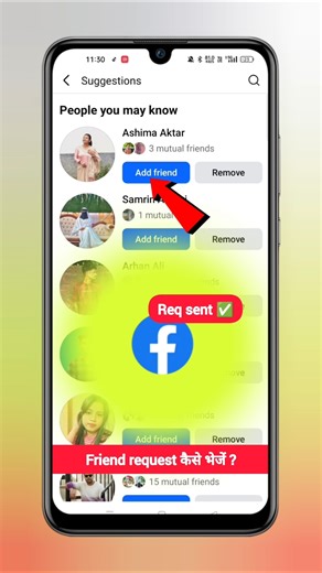 Facebook mein friend request kaise bhejen | How to send friend request on facebook #techfrack
