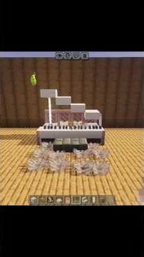 Minecraft : How to build a realistic piano in minecraft #viral #minecraft