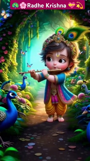 radheKrishna🌸🦚#bhakti#love#song 💫🙏#trending#shorts#krishna#viral #ytshorts💐🌼 #bhaktimarg #bhajan