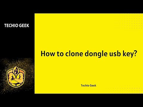 How to clone dongle usb key?