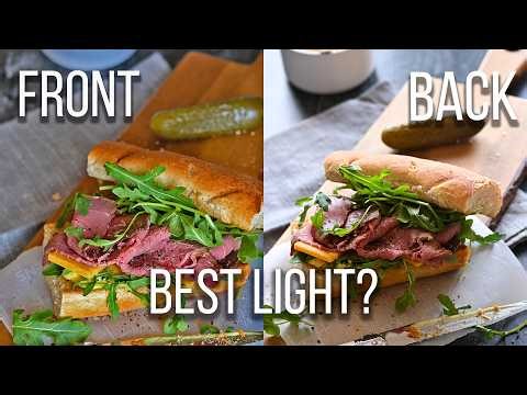 Side vs Back vs Front Lighting for FOOD Photography