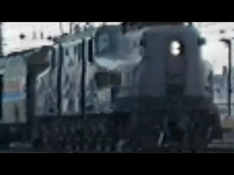 Penn Central Locomotives in Storage on Amtrak
