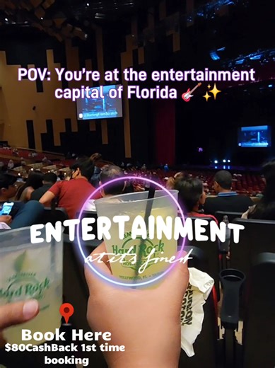 Your all-access pass to legendary nightlife. POV: You just checked into the entertainment capital of Florida! 🎸🔥 The Guitar Hotel at Seminole Hard Rock Hollywood is the ultimate spot for music and nightlife lovers. We’re talking front-row sets at Hard Rock Live for the world's biggest tours and legendary pool parties at DAER Dayclub and Nightclub! 🎤🍹 ​Whether you're catching an A-list concert or dancing under the neon lights, the energy here is unmatched. 💎🥂 ​🚨 EXCLUSIVE $80 DEAL: If you'