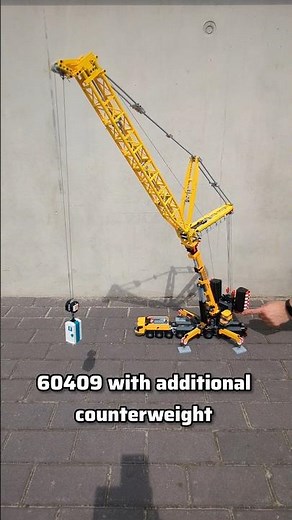 60409 with Luffing Jib. Instructions at Rebrickable. #lego #60409 #legotechnic #crane