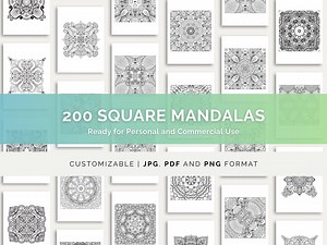 Coloring Mandalas Mandala Coloring Pages Adult Coloring Mandala Printable Stress Relief Coloring Mindfulness Art Therapy Coloring Book PDF - Etsy