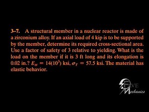 Problem 3-7/3-8/3-9/ Engineering Mechanics Materials.