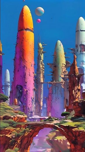 Alien Worlds - 1980s Fantasy Graphic Novel Animation with Prog Rock