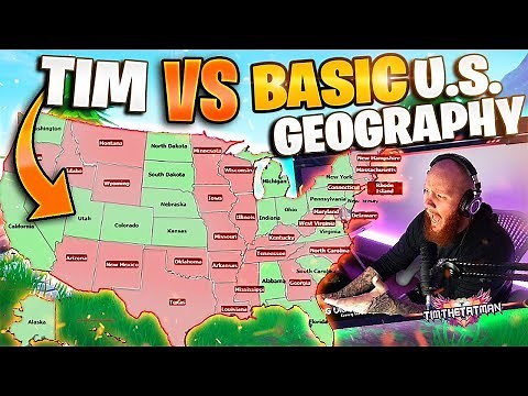 TIM TAKES A BASIC U.S. GEOGRAPHY TEST! FT. NICKMERCS, COURAGEJD & NINJA