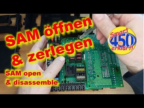 Smart fortwo 450 Roadster 452 SAM zerlegen öffnen open disassemble Steuereinheit Steuergerät
