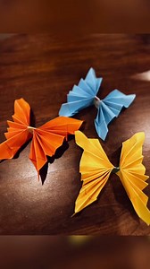 1K views | BUTTERFLY PAPER FOLDING CRAFT A simple paper folding...