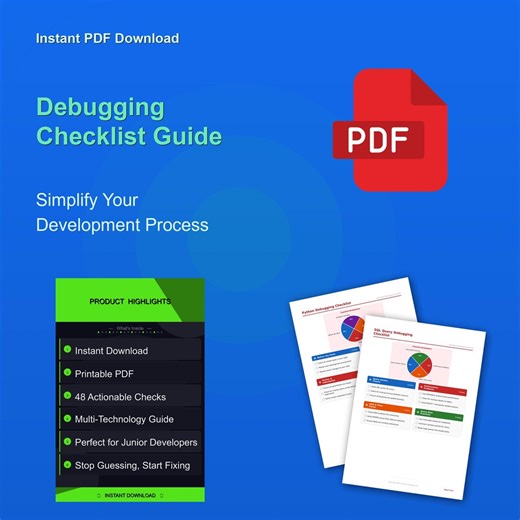Developer Debugging Checklist 2026 | Python, Javascript, Sql & REST API Fix Guide | 48 Checks | Printable PDF | Instant Download - Etsy
