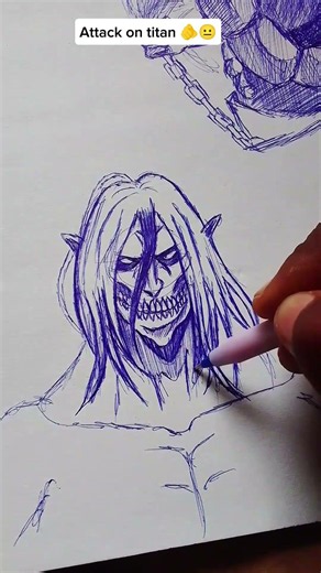 How To Draw Tha Attack Titan🖋️💭✨ #drawing #animedrawing #drawingtutorial #drawings#attackontitan