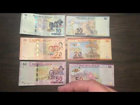 Los nuevos billetes de Bolivia