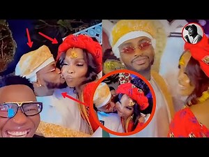 DIAMOND PLATNUMZ kisses ZUCHU Live at JUX and PRISCILLA wedding