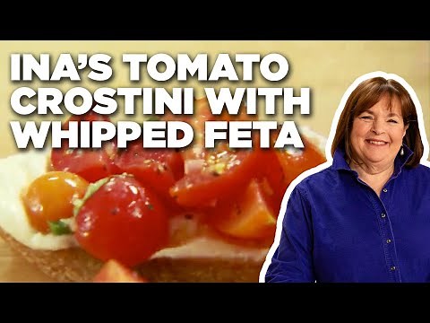 Ina Garten's Tomato Crostini with Whipped Feta | Barefoot Contessa | Food Network