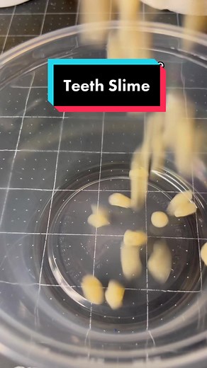 Creating Teeth Slime for Fun DIY Slime Mixing!