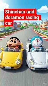 shinchan and doramon racing#shinchan #doramon#racecar