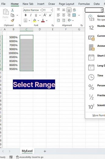 Fix Percentage Errors in Excel Instantly! | Excel Showing Wrong %? Here’s the Fix! #excelshortcuts