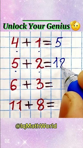 🤔Unlock Your GENIUS Math Brain:🔥#math #genius #mathtrick #mathhacks