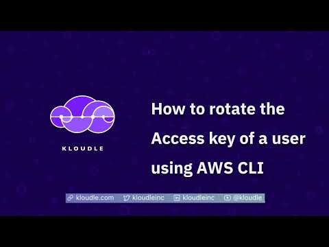How to rotate the Access key of a user using AWS CLI