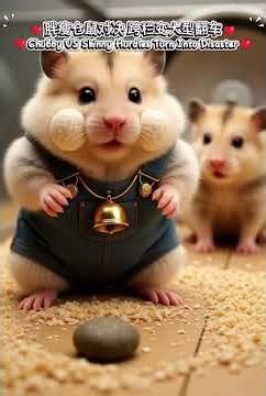 Chubby Hamster Hurdle Fail! Cute Chaos & Sunflower Seed Fun 🐹#CutePets #Little Hamster