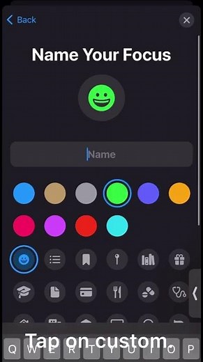 How to make a custom focus in iOS 15.