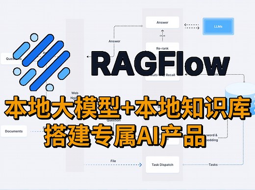 10分钟快速部署上手RAGFlow！支持多种文件类型，大模型小白必看本地部署大模型教程（附教程）