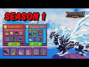 The NEW Season pass Revamp in Roblox Dragon Adventures!