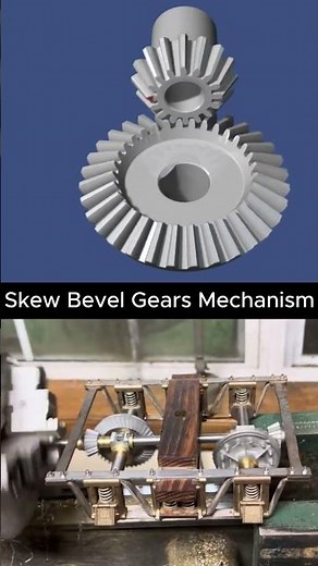 Skew Bevel Gears Mechanism Explained | How Bevel Gears Work (3D Animation)