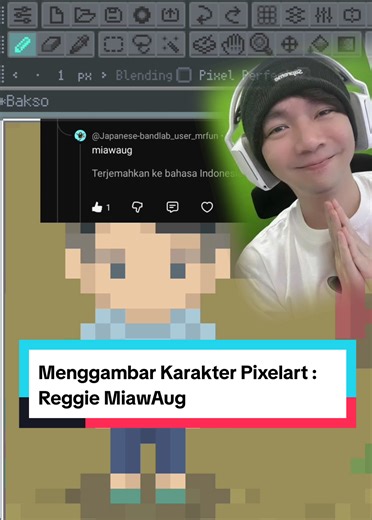 Menggambar karakter youtuber