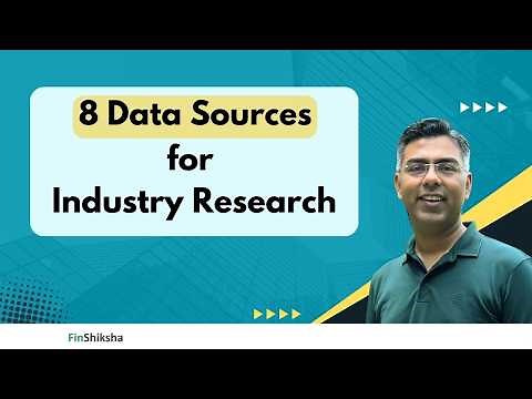 My 8 Go-to Sources to get data for Industry Research