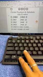 8.4K views · 1.4K reactions | Computer  Shortcut Key for Circled Letters #réel #reels #column #circled #font #tricks #shortcut #viral #new #viralvideos #viralreels #viralreel #trending #trend #trendingreels #trendingnow #trendingvideos #facebook #followers #instagram #instamood #instagood #instadaily #insta #foryou #foryoupage #followers @highlight | Fast Typing Learning | Facebook