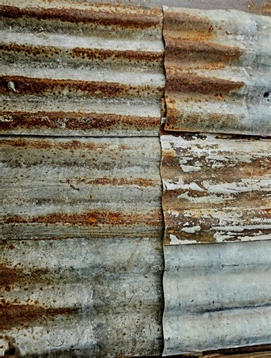 Rusty Corrugated Metal Sheet: Salvaged Barn Tin, Wall Decor (12"x12") - Etsy
