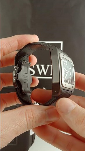 Cartier Santos 100 Black PVD Steel Mens Watch W2020010 Review | SwissWatchExpo