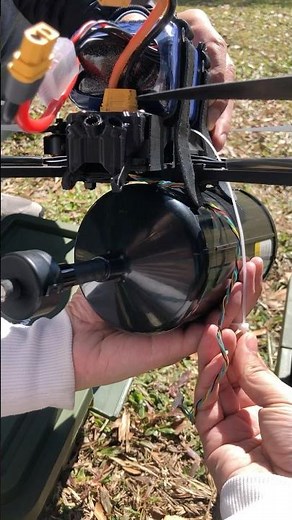 Optical fiber UAV communication module, multi-scenario application #uav #fpv 1-30km #optical