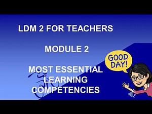 Module 2 MOST ESSENTIAL LEARNING COMPETENCIES