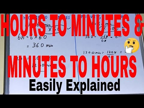 How to convert (minutes to hours) and (hours to minutes)|Convert hr to min|Convert min to hours