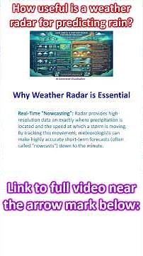 How useful is a weather radar for predicting rain?