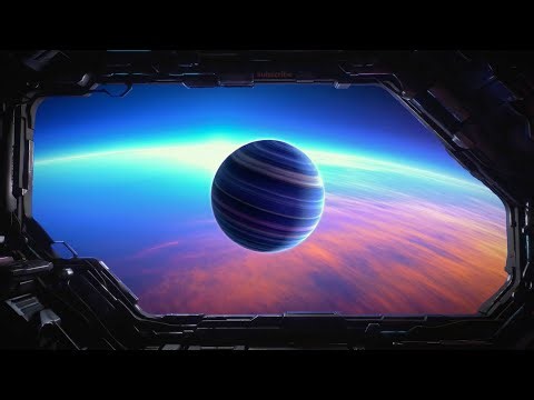 4K Space Window View | Jupiter in Deep Space | Ambient Cosmic Background