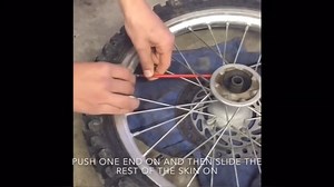 Watch psler 72 PCS Wheel Rim Spoke Skins Covers Trim Wrap Cover Decoration Protector Pipe Motorcycle Mo... on Amazon Live