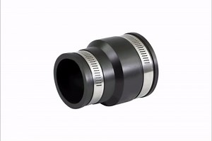 Amazon.com: Supply Giant Flexible PVC Rubber Reducing Coupling with Stainless Steel Clamps, 2.4" x 1.9" Inner Diameter for 2" x 1-1/2" Nominal Pipe, Black : Industrial & Scientific