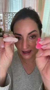 Trying a new velour powder puff for setting under my eyes using Kosas Cloud Set Powder and the