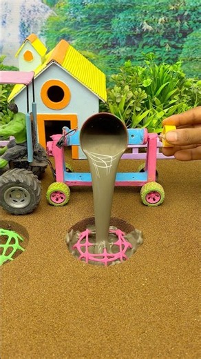 🧱 Amazing Tractor Cement Block Project