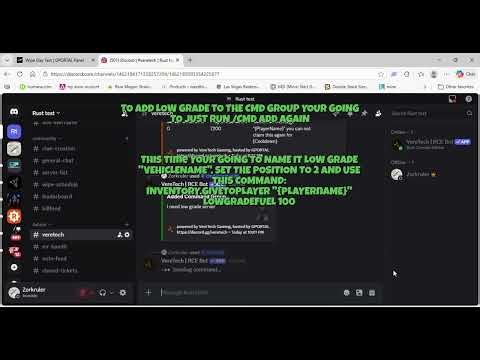 Rust Console Edition How to setup a mini bind via VereTech